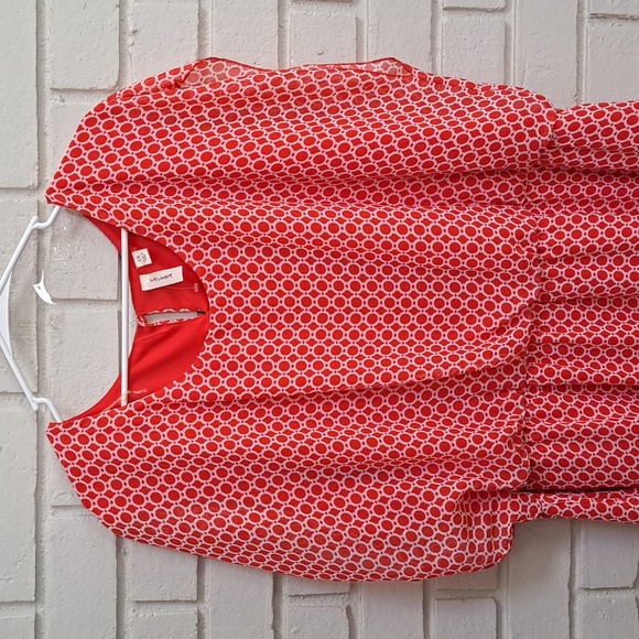 Tacera Red/White Elastic Waist Band Sleeveless Lined Dress. Size 3X NWOT - Picture 2 of 10